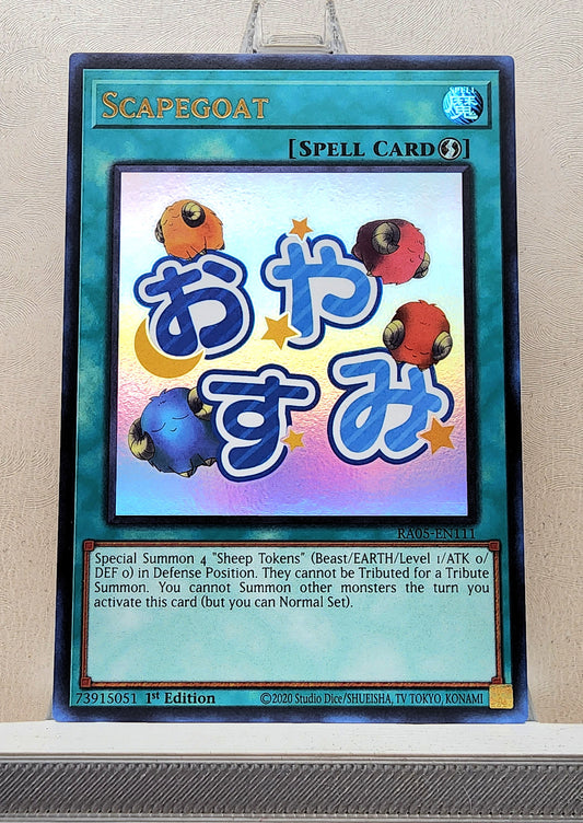 Yugioh! 1x Scapegoat Stamp Artwork (RA05 - Ultra Rare) 1st Edition