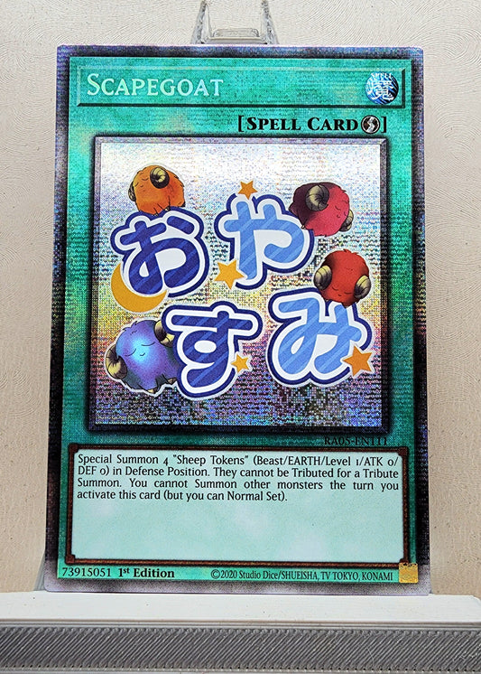 Yugioh! 1x Scapegoat Stamp Artwork (RA05 - Starlight Rare) 1st Edition