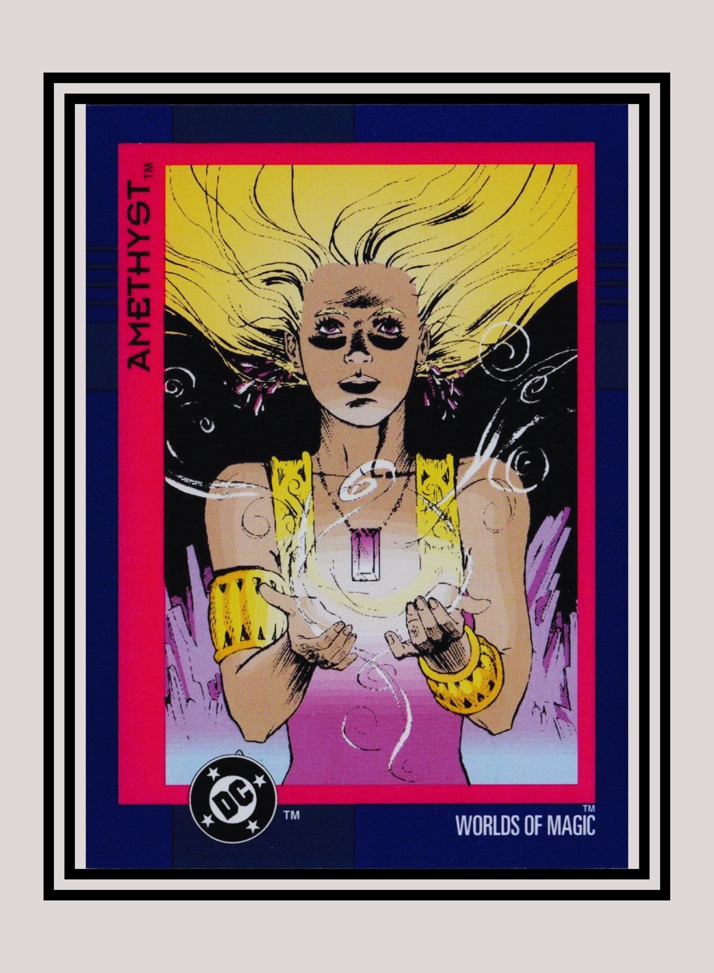 DC! 1x Amethyst - Base (#112 - 1993 Skybox DC Cosmic Teams)