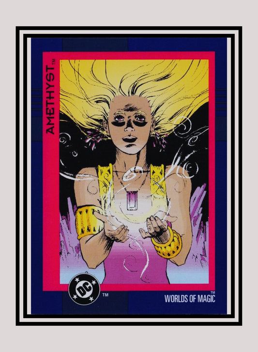 DC! 1x Amethyst - Base (#112 - 1993 Skybox DC Cosmic Teams)