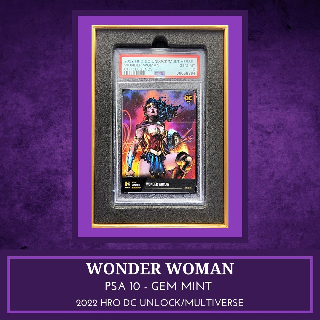 DC! 1x Wonder Woman Chapter 1 Legends PSA 10 (Holo - 2022 HRO DC Unlock/Multiverse)