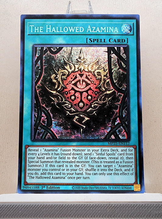 Yugioh! 1x The Hallowed Azamina (MP25 - Prismatic Secret Rare) 1st Edition