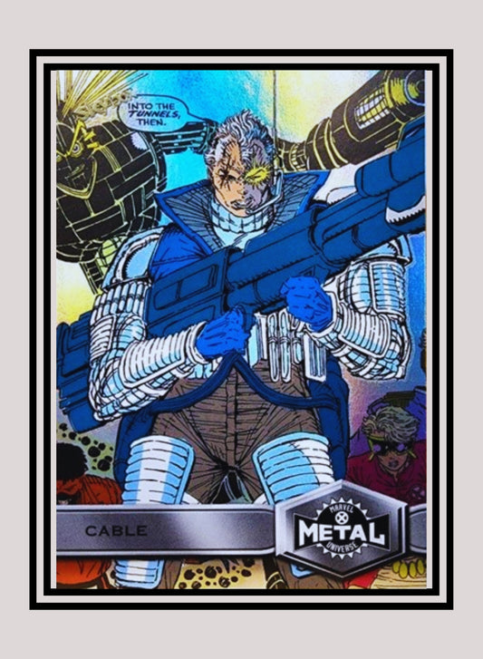 Marvel! 1x Cable - Base High Series (#113 - 2021 Upper Deck X-Men Metal Universe)