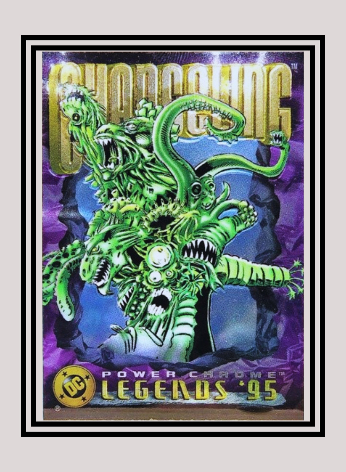 DC! 1x Changeling - Power Chrome (#113 - 1995 SkyBox DC Power Chrome Legends)