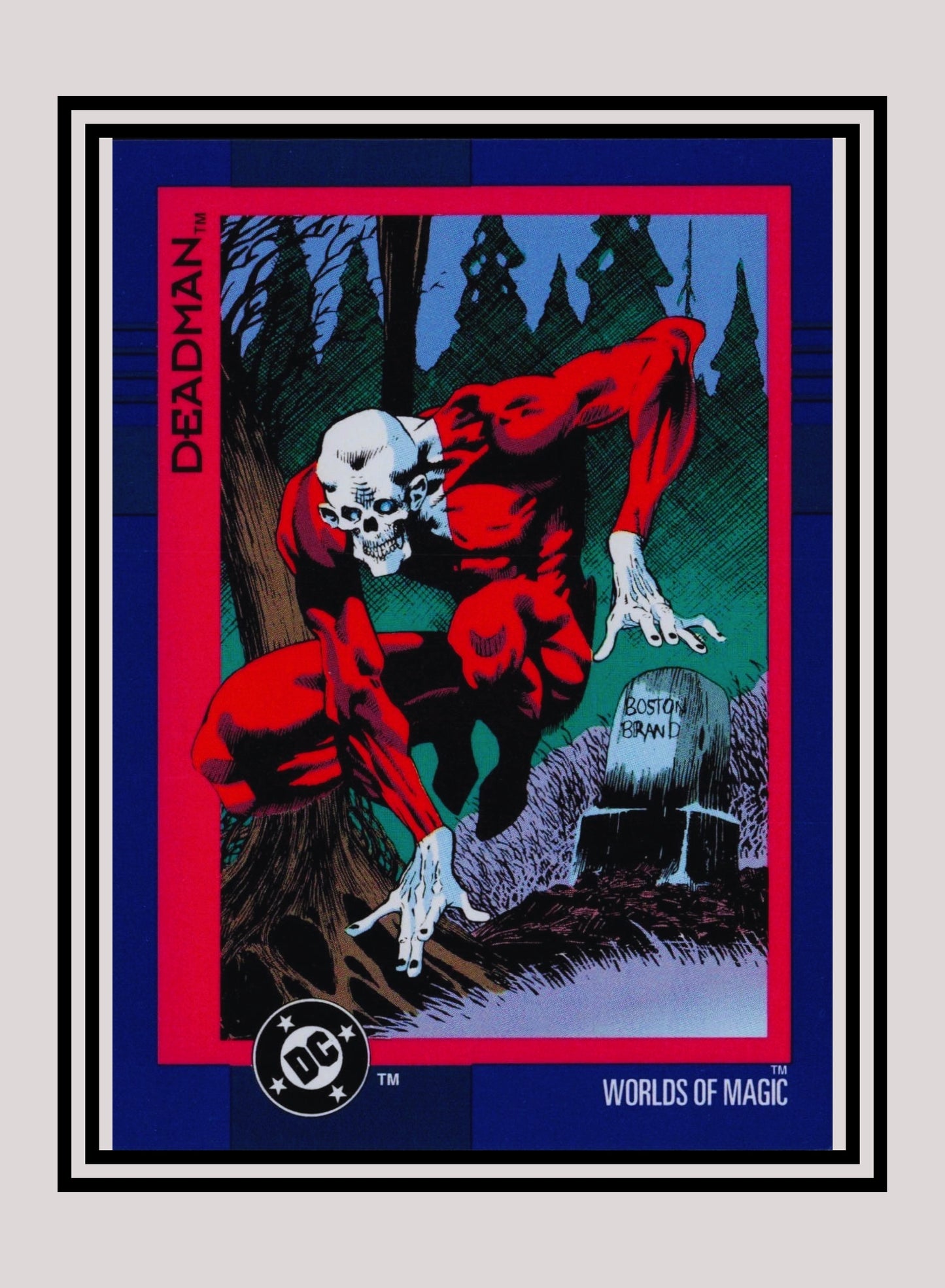 DC! 1x Deadman - Base (#113 - 1993 Skybox DC Cosmic Teams)