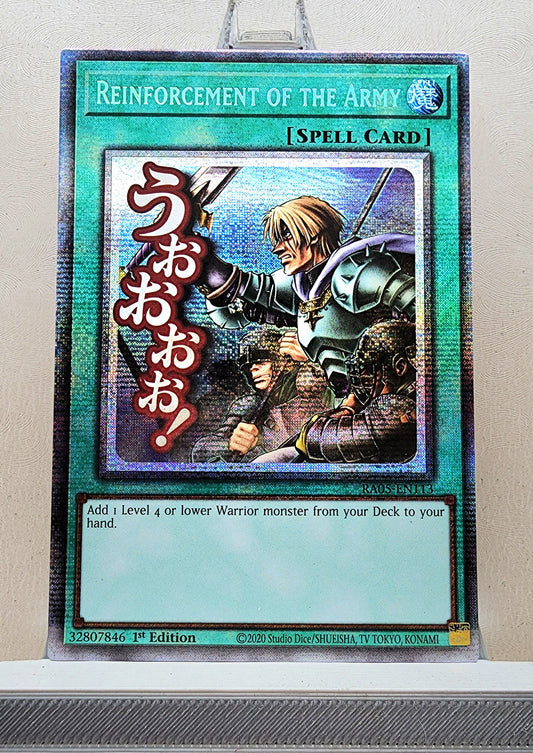 Yugioh! 1x Reinforcement of the Army Stamp Artwork (RA05 - Starlight Rare) 1st Edition