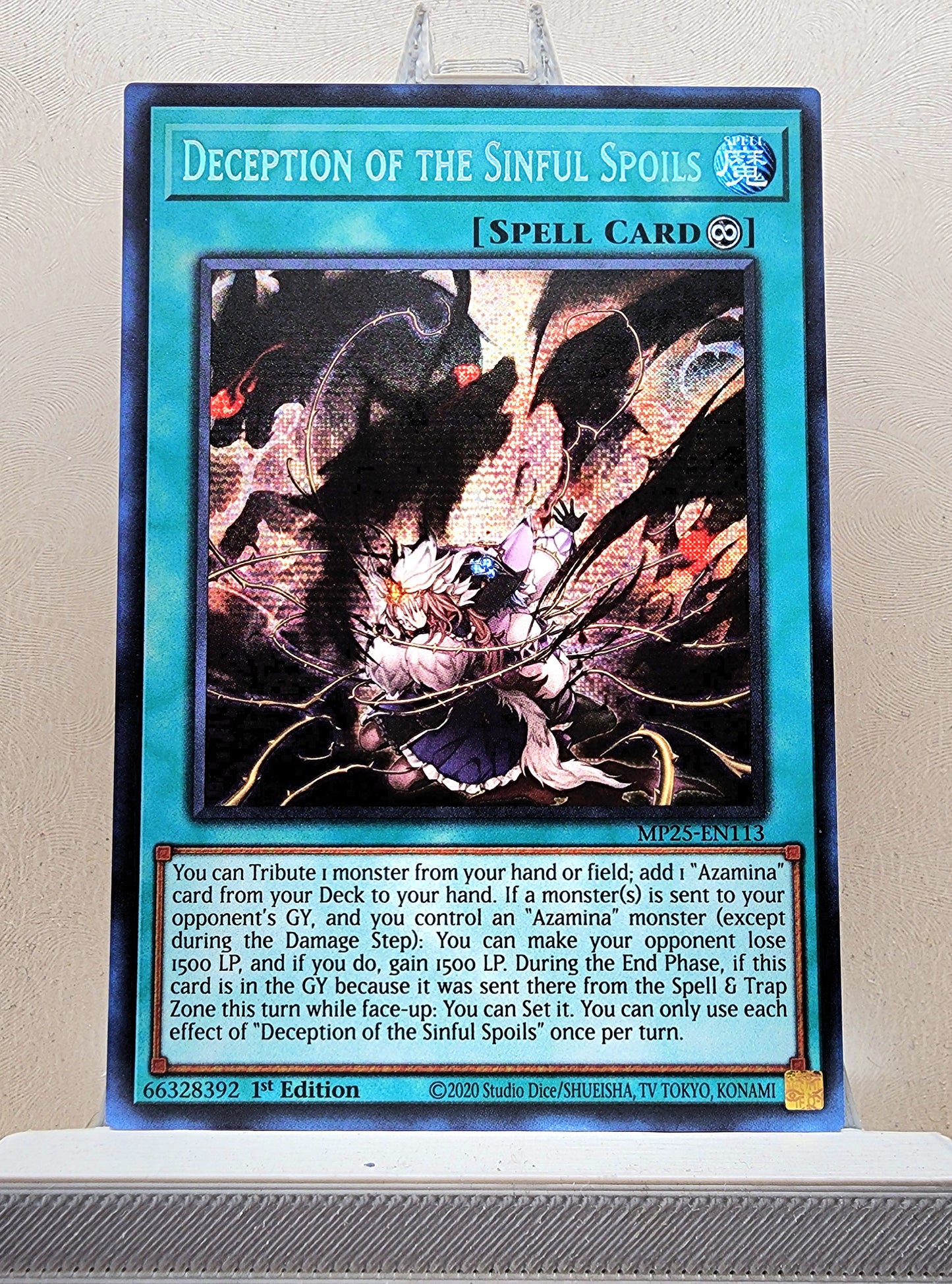 Yugioh! 1x Deception of the Sinful Spoils (MP25 - Prismatic Secret Rare) 1st Edition