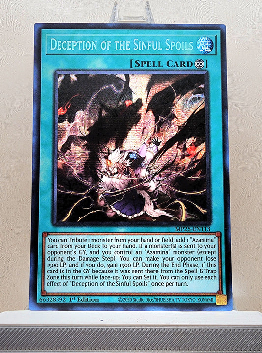 Yugioh! 1x Deception of the Sinful Spoils (MP25 - Prismatic Secret Rare) 1st Edition