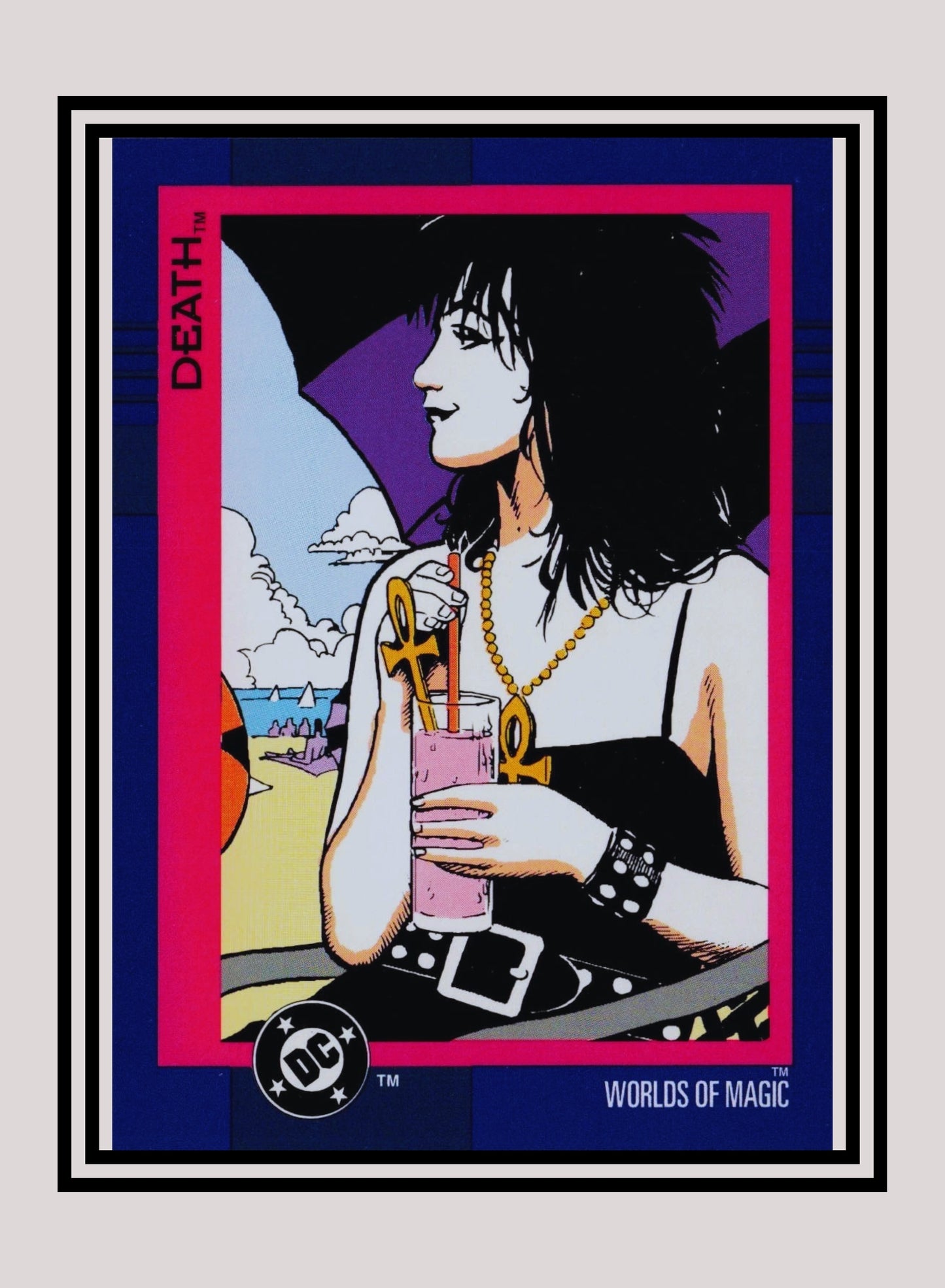 DC! 1x Death - Base (#114 - 1993 Skybox DC Cosmic Teams)