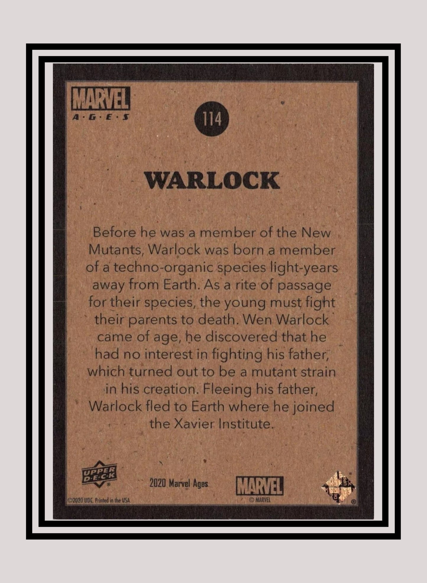 Marvel! 1x Warlock - Base (#114 - 2020 Upper Deck Marvel Ages)