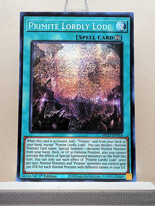 Yugioh! 1x Primite Lordly Lode (MP25 - Prismatic Secret Rare) 1st Edition