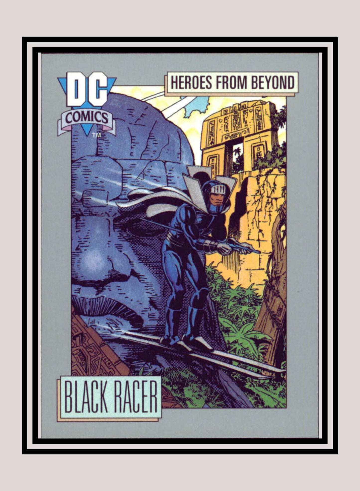DC! 1x Black Racer - Base (#115 - 1991 Impel DC Cosmic Cards)
