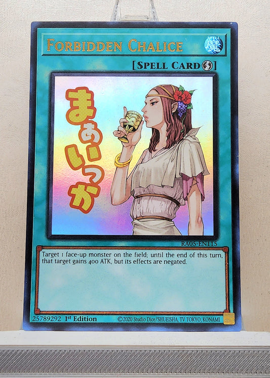 Yugioh! 1x Forbidden Chalice Stamp Artwork (RA05 - Ultra Rare) 1st Edition