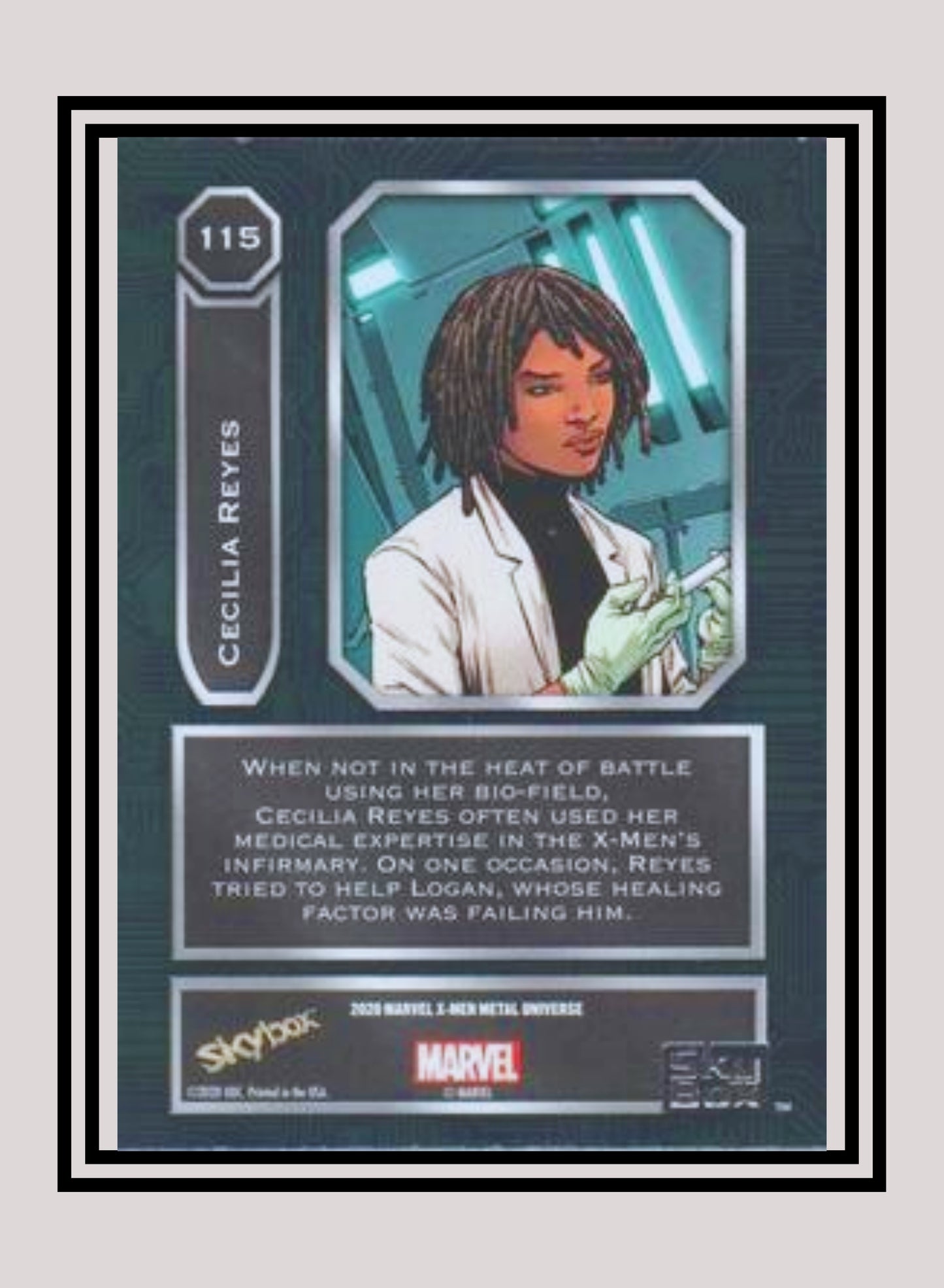 Marvel! 1x Cecilia Reyes - Base High Series (#115 - 2021 Upper Deck X-Men Metal Universe)