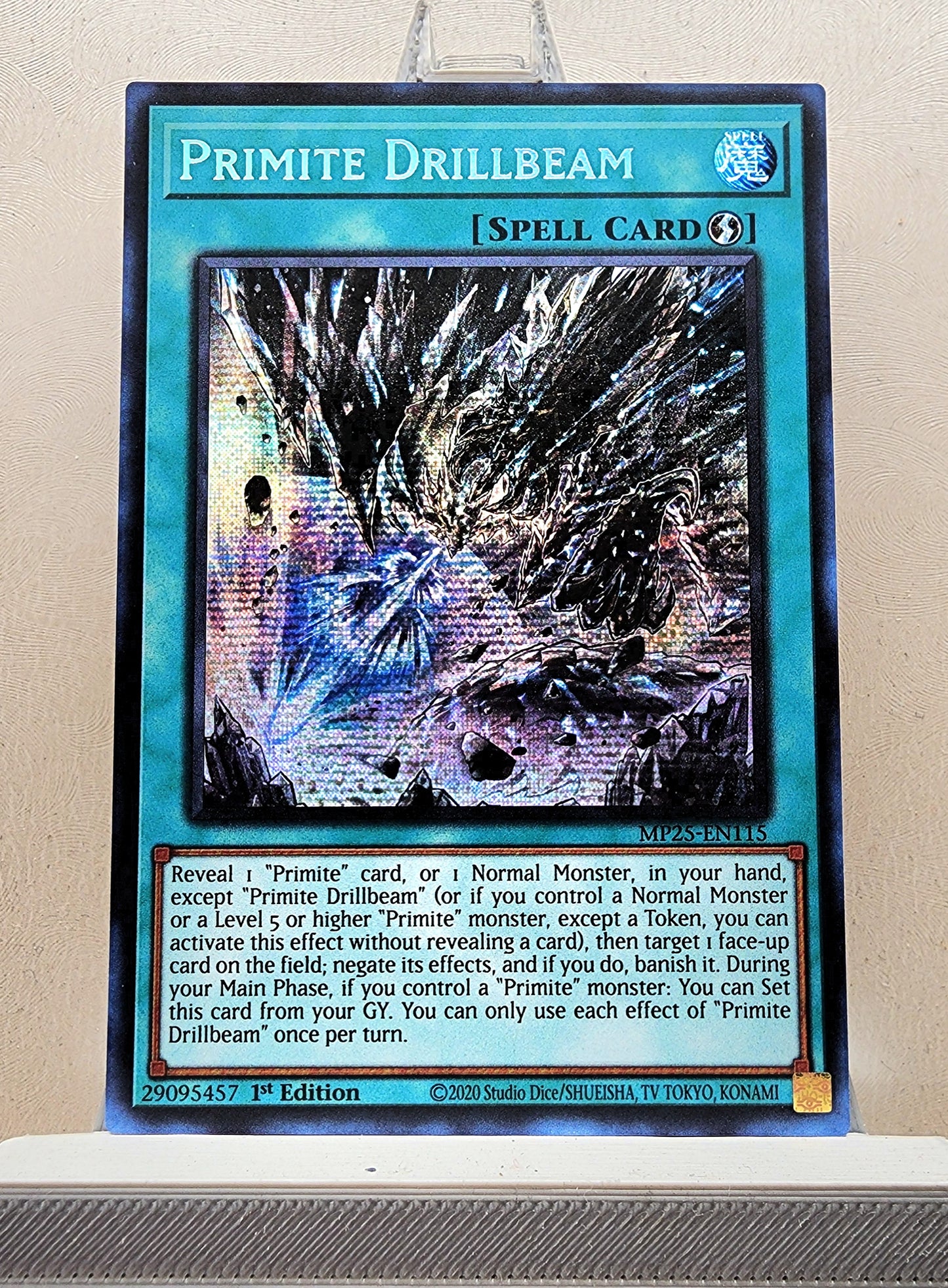 Yugioh! 1x Primite Drillbeam (MP25 - Prismatic Secret Rare) 1st Edition