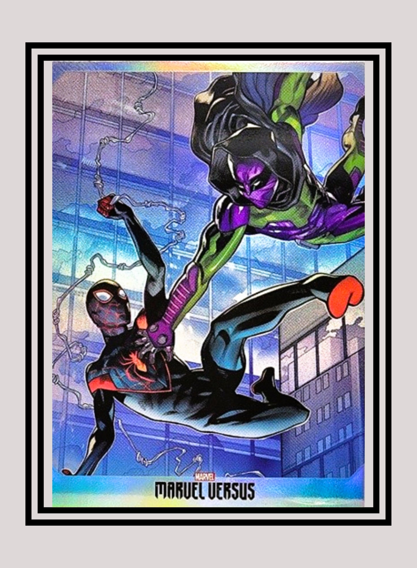 Marvel! 1x Spider-Man Vs. Prowler - Base Foil (#116 - 2022 Panini Marvel Versus)