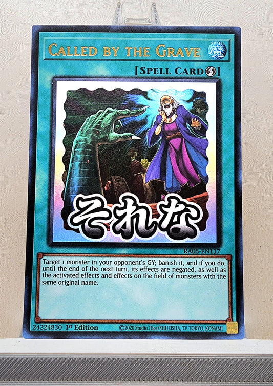 Yugioh! 1x Called by the Grave Stamp Artwork (RA05 - Ultra Rare) 1st Edition