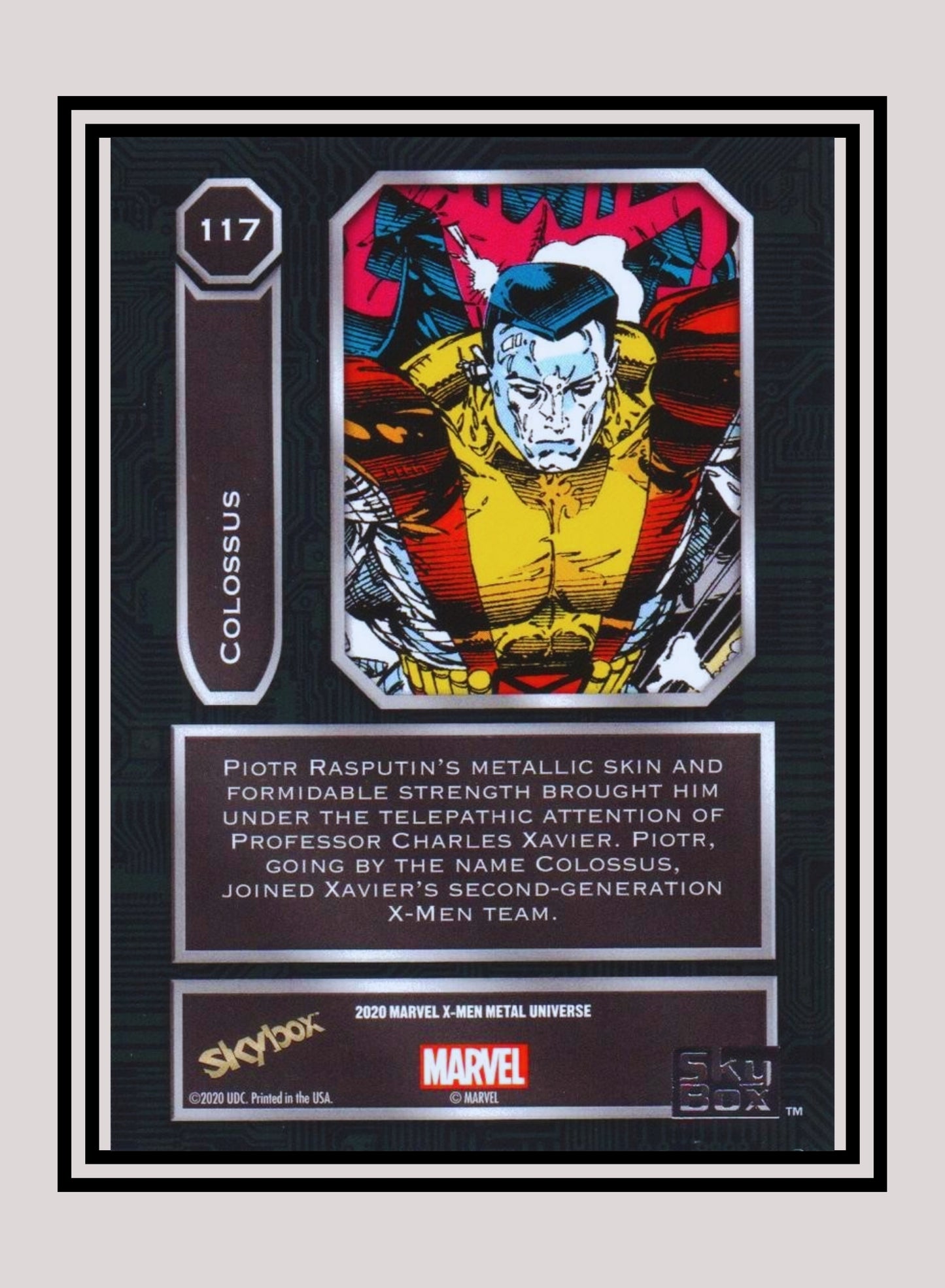 Marvel! 1x Colossus - Base High Series (#117 - 2021 Upper Deck X-Men Metal Universe)