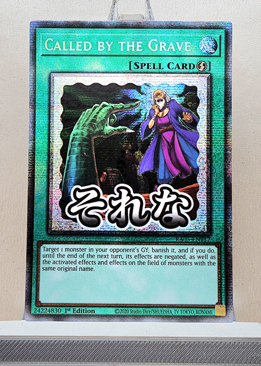 Yugioh! 1x Called by the Grave Stamp Artwork (RA05 - Starlight Rare) 1st Edition