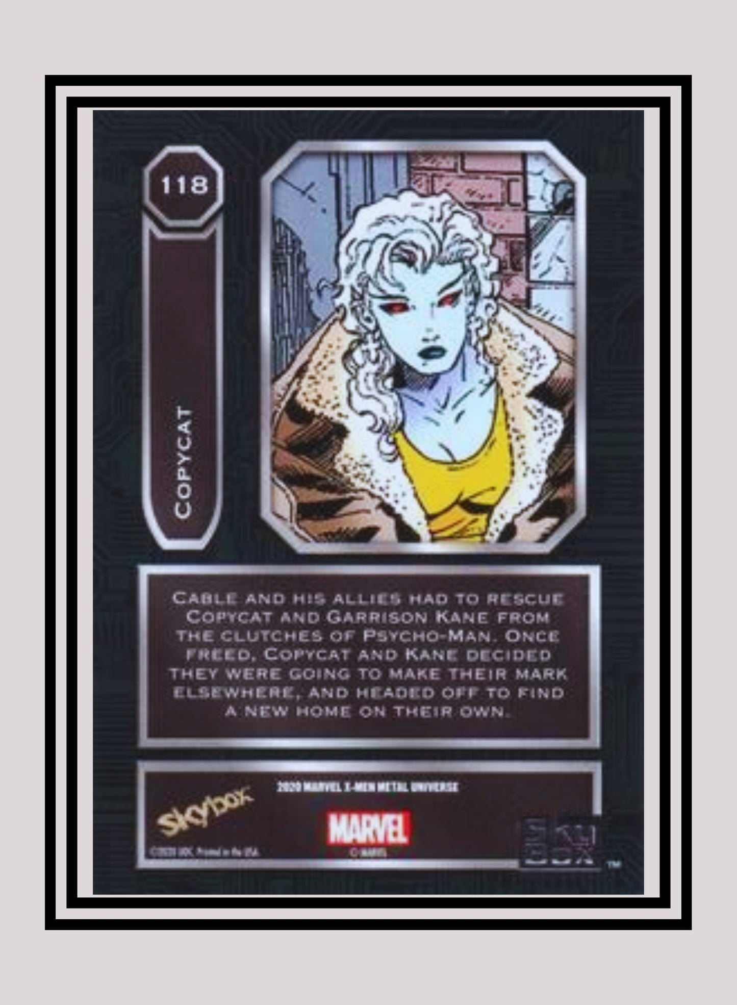 Marvel! 1x Copycat - Base High Series (#118 - 2021 Upper Deck X-Men Metal Universe)