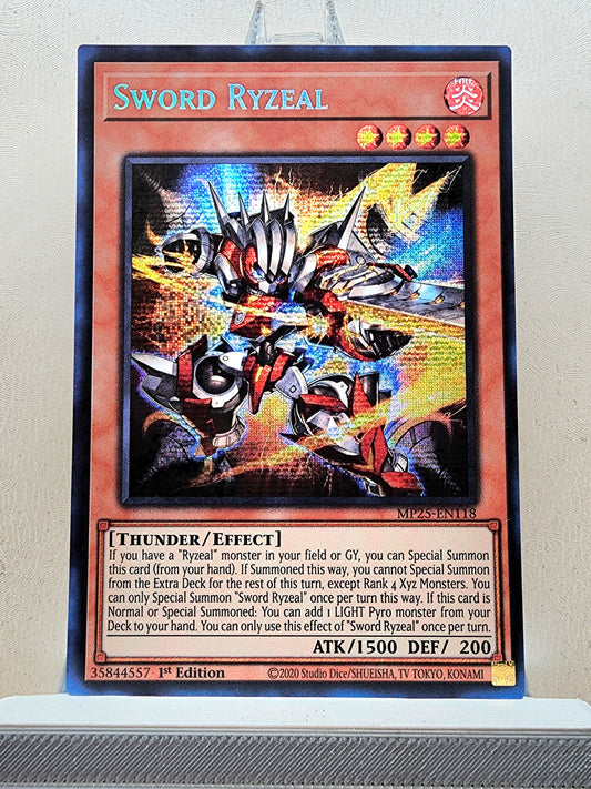 Yugioh! 1x Sword Ryzeal (MP25 - Prismatic Secret Rare) 1st Edition