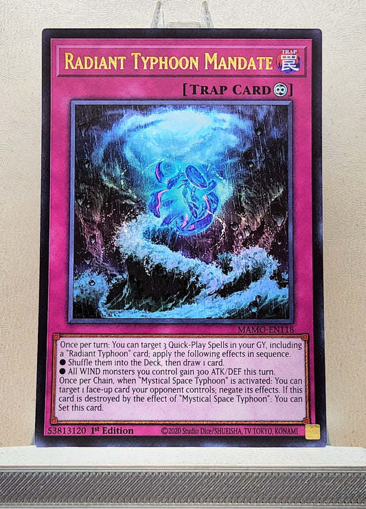 Yugioh! 1x Radiant Typhoon Mandate (MAMO - Ultra Rare) 1st Edition