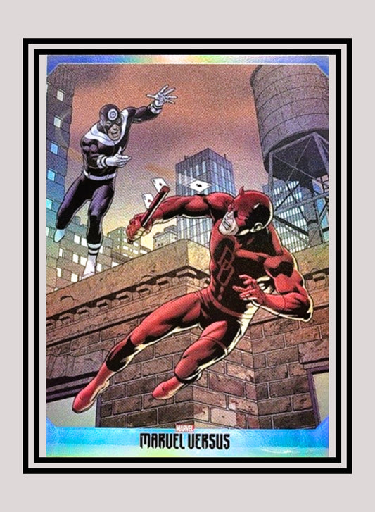Marvel! 1x Daredevil Vs. Bullseye - Base Foil (#118 - 2022 Panini Marvel Versus)