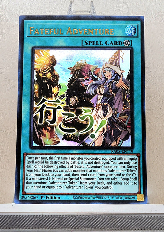 Yugioh! 1x Fateful Adventure Stamp Artwork (RA05 - Ultra Rare) 1st Edition