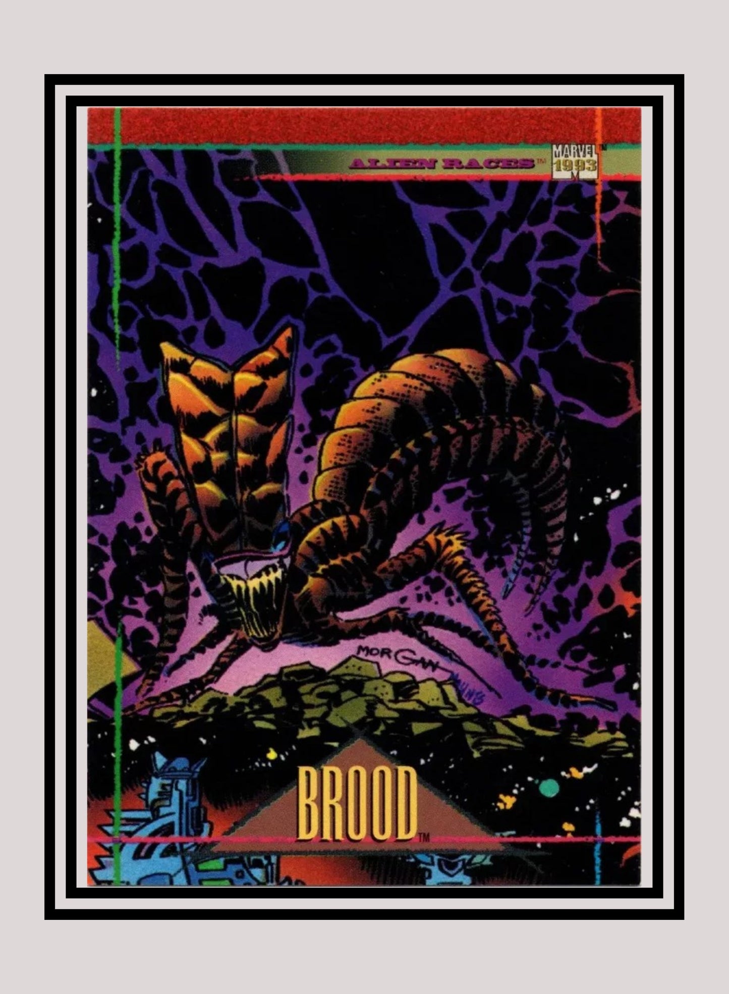 Marvel! 1x Brood - Base (#119 - 1993 Skybox Marvel Universe Series 4)