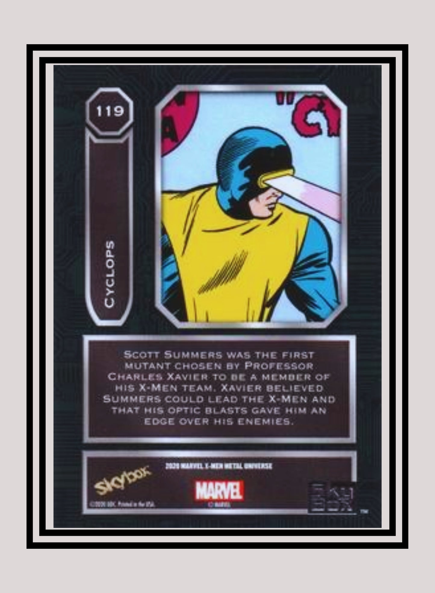 Marvel! 1x Cyclops - Base High Series (#119 - 2021 Upper Deck X-Men Metal Universe)