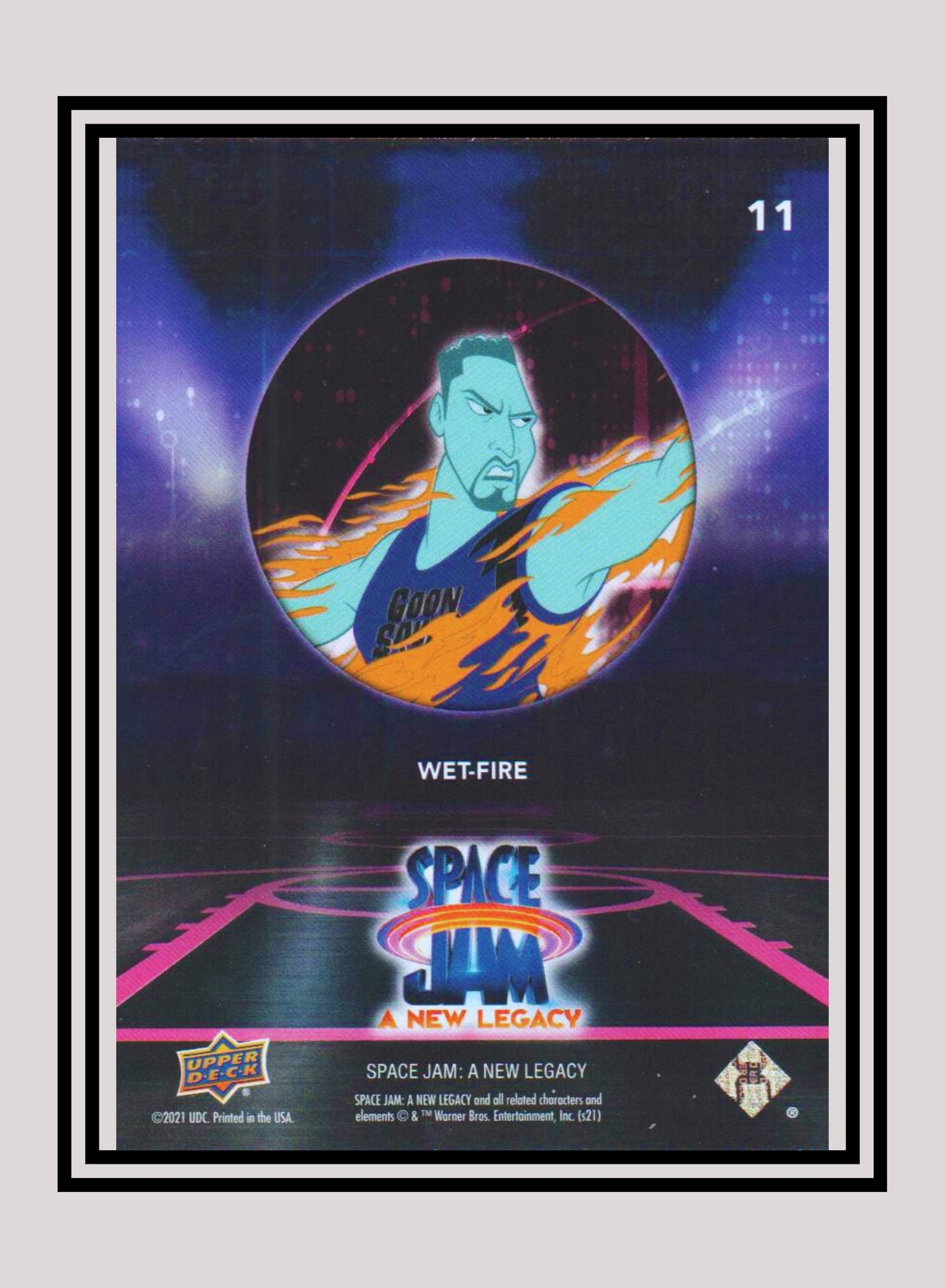 1x Wet-Fire - Base/Blue Parallel (#11 - 2021 Upper Deck Space Jam: A New Legacy)