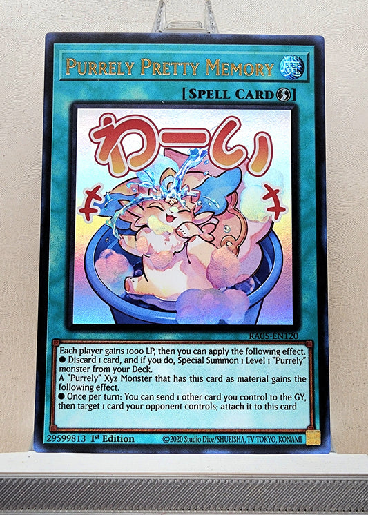 Yugioh! 1x Purrely Pretty Memory Stamp Artwork (RA05 - Ultra Rare) 1st Edition