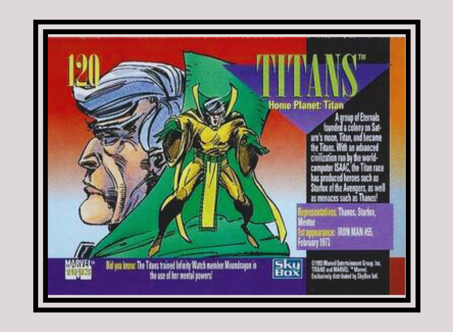 Marvel! 1x Titans - Base (#120 - 1993 Skybox Marvel Universe Series 4)