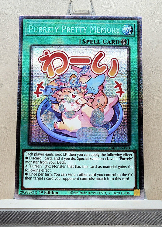 Yugioh! 1x Purrely Pretty Memory Stamp Artwork (RA05 - Starlight Rare) 1st Edition