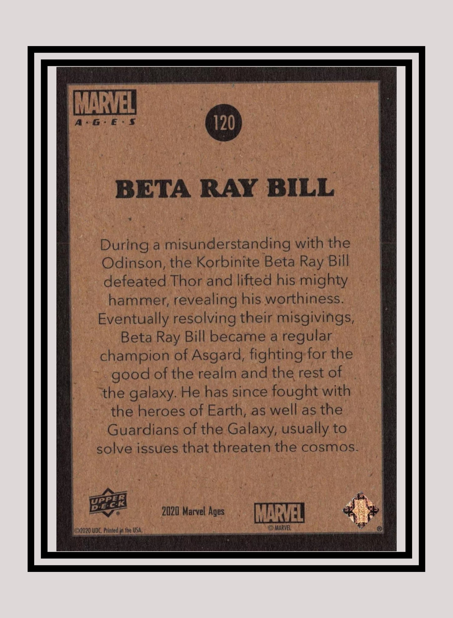 Marvel! 1x Beta Ray Bill - Base (#120 - 2020 Upper Deck Marvel Ages)