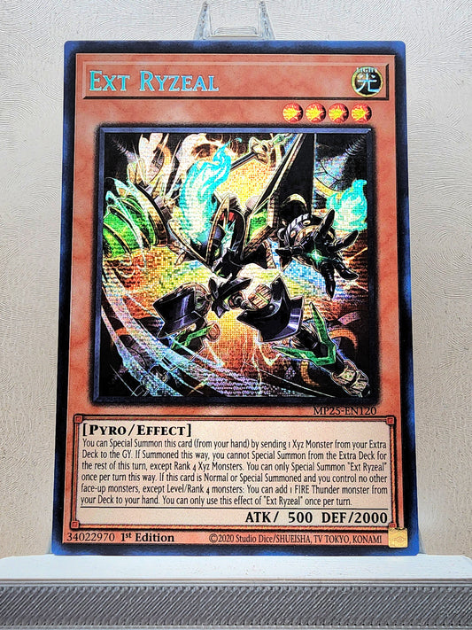 Yugioh! 1x Ext Ryzeal (MP25 - Prismatic Secret Rare) 1st Edition
