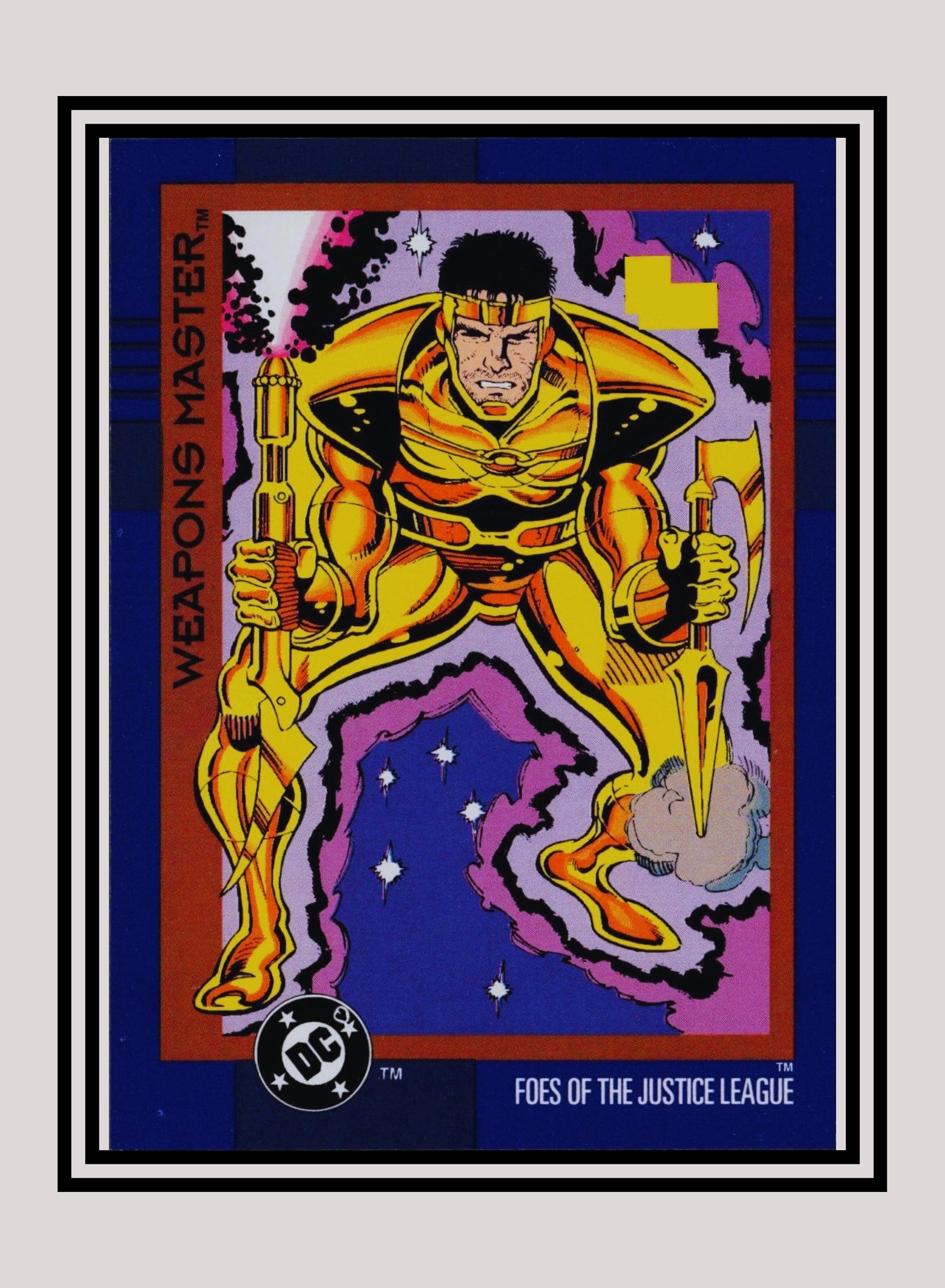 DC! 1x Weapons Master - Base (#121 - 1993 Skybox DC Cosmic Teams ...