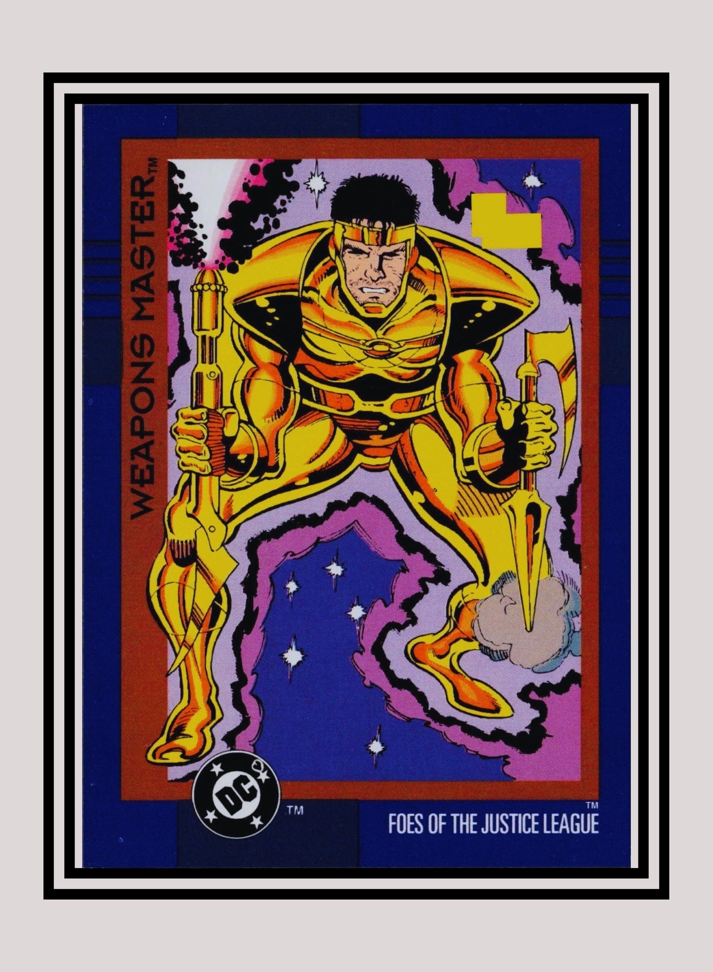 DC! 1x Weapons Master - Base (#121 - 1993 Skybox DC Cosmic Teams)