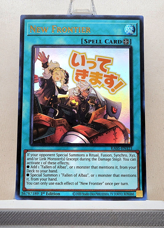 Yugioh! 1x New Frontier Stamp Artwork (RA05 - Ultra Rare) 1st Edition