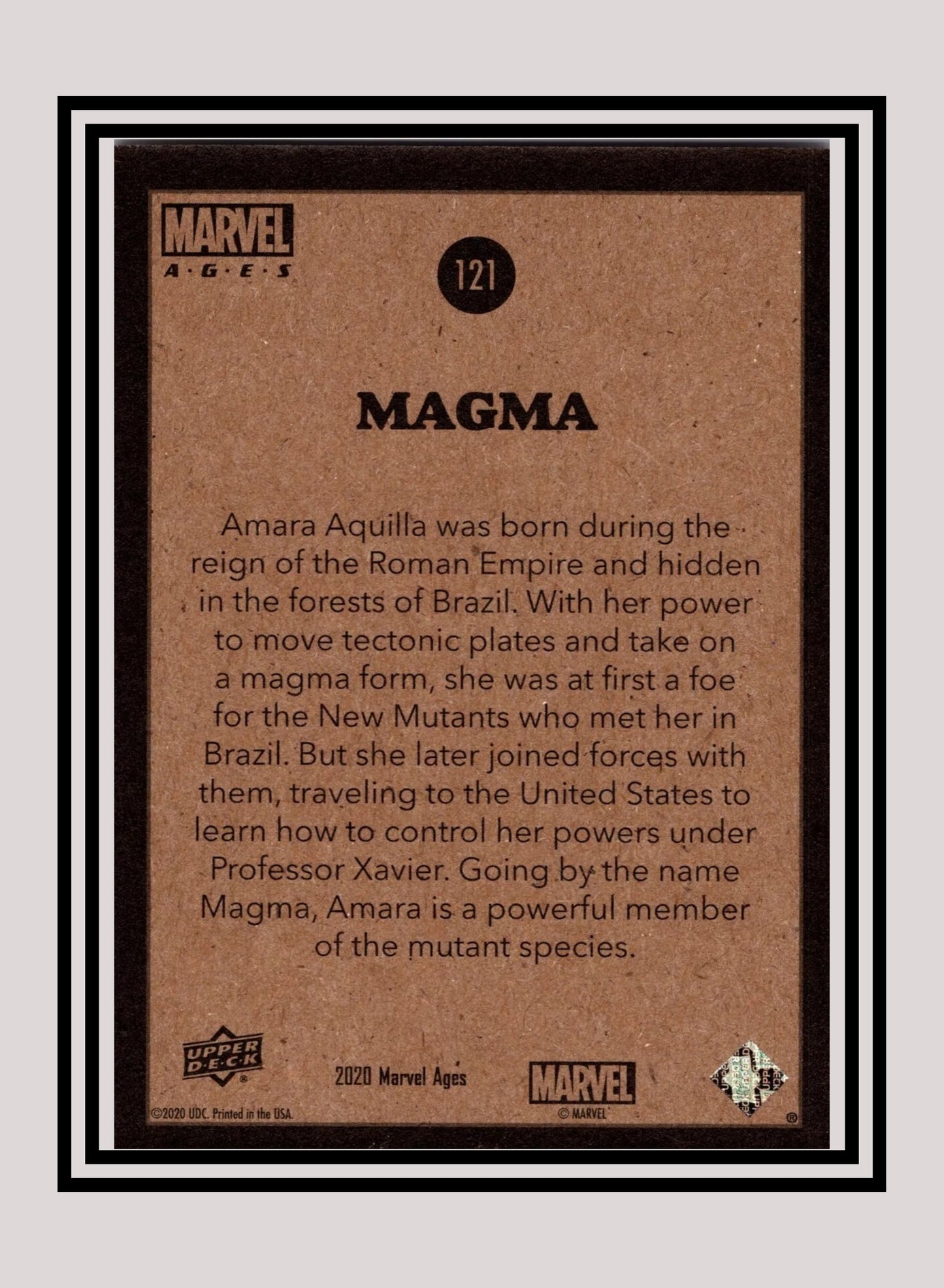Marvel! 1x Magma - Base (#121 - 2020 Upper Deck Marvel Ages)
