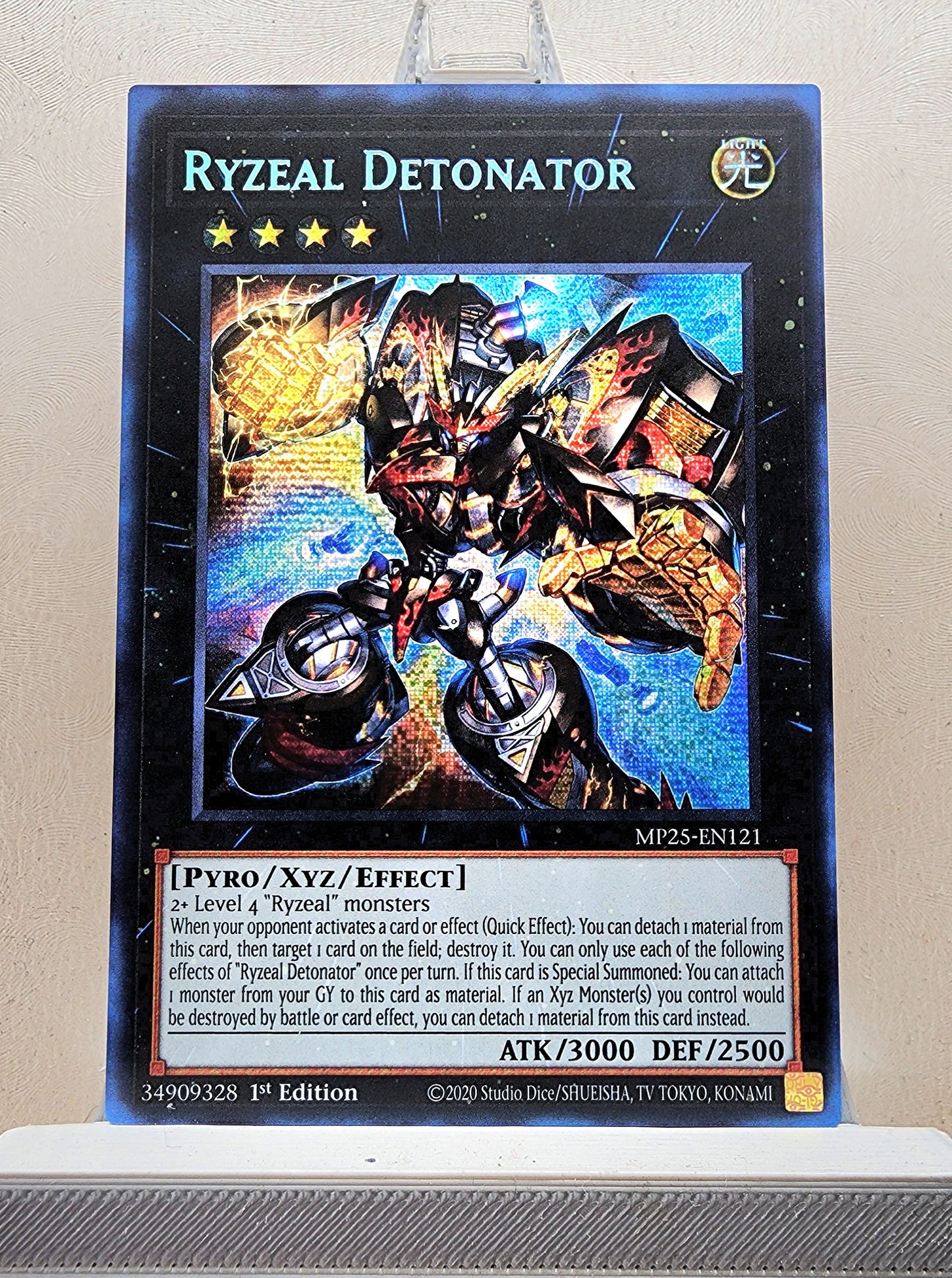 Yugioh! 1x Ryzeal Detonator (MP25 - Prismatic Secret Rare) 1st Edition