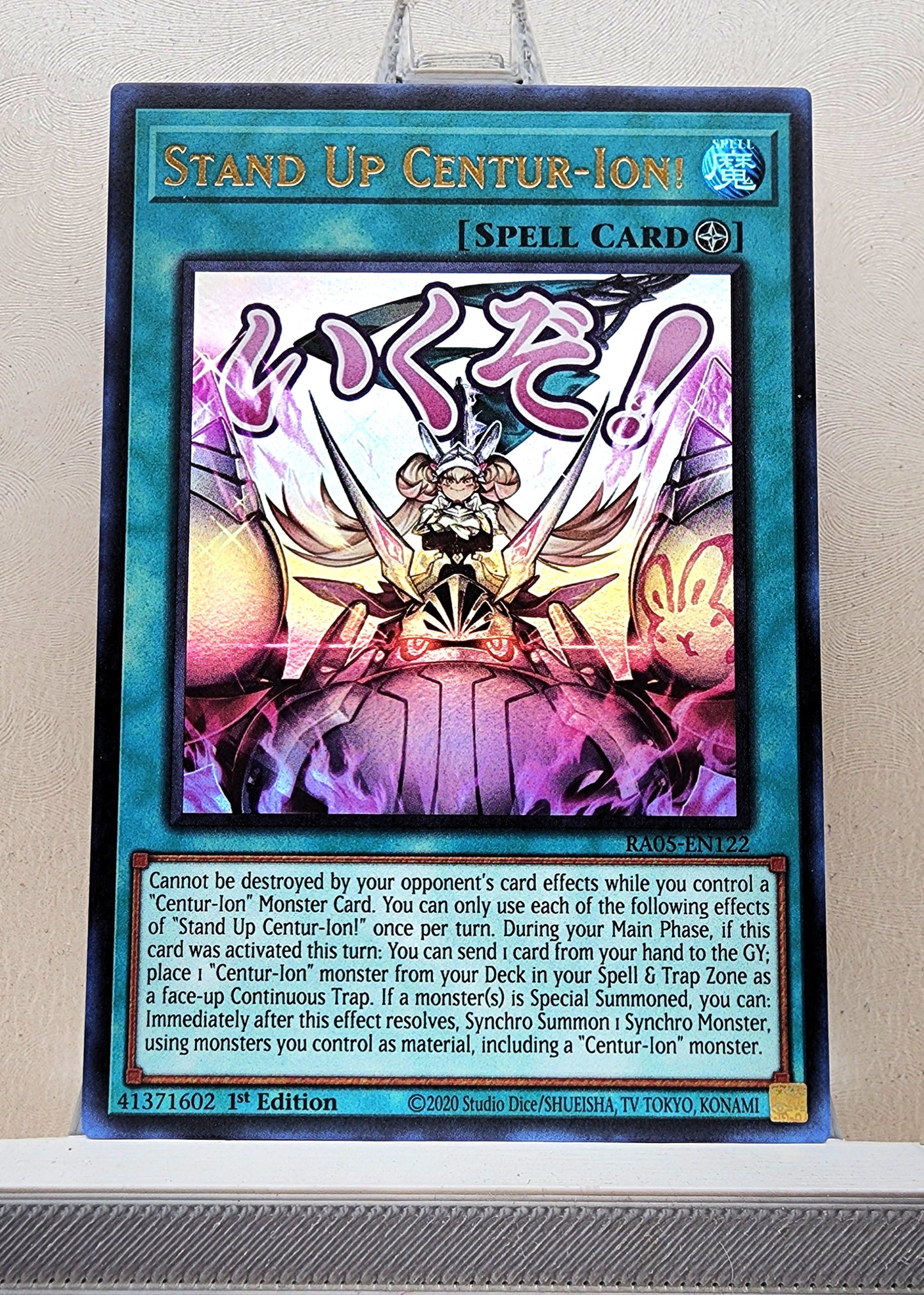 Yugioh! 1x Stand Up Centur-Ion! Stamp Artwork (RA05 - Ultra Rare) 1st Edition