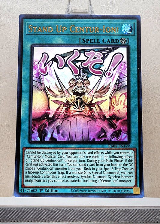 Yugioh! 1x Stand Up Centur-Ion! Stamp Artwork (RA05 - Ultra Rare) 1st Edition