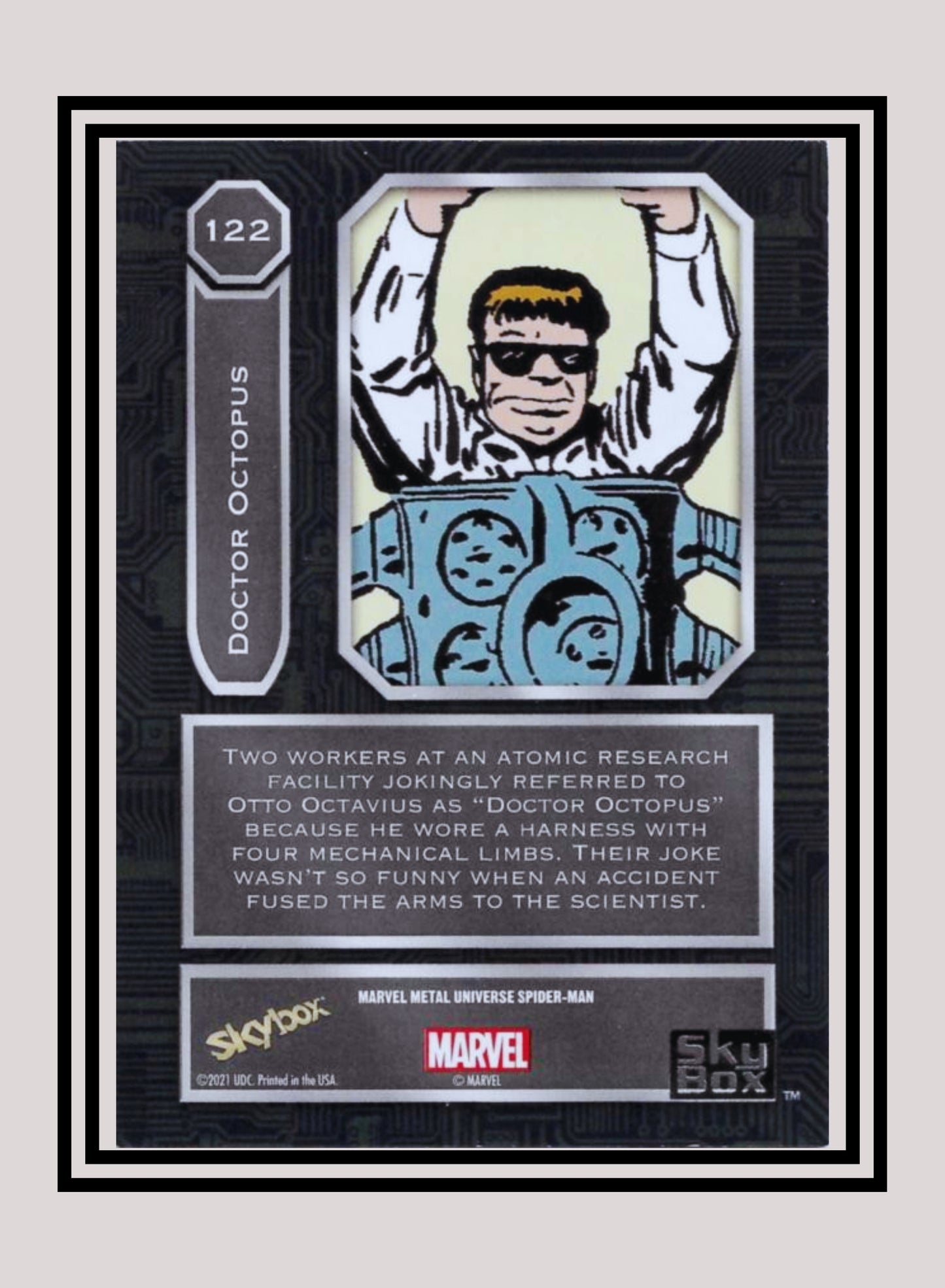 Marvel! 1x Doctor Octopus - Base High Series (#122 - 2021 Upper Deck Spiderman Metal Universe)