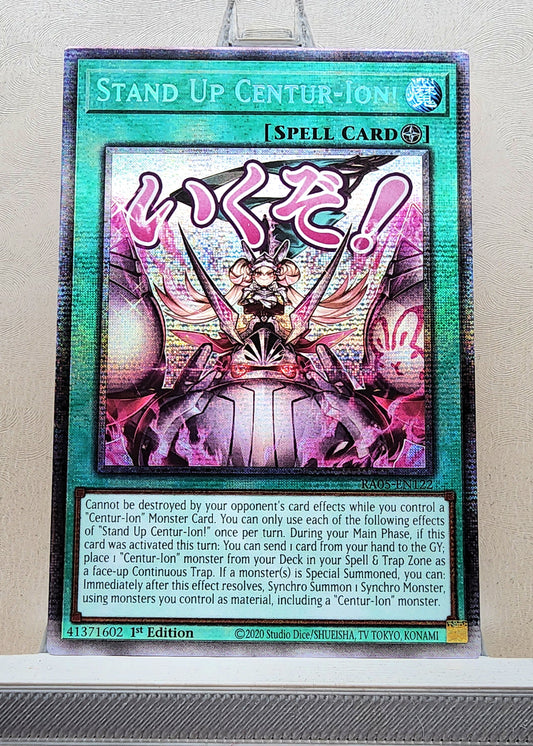 Yugioh! 1x Stand Up Centur-Ion! Stamp Artwork (RA05 - Starlight Rare) 1st Edition