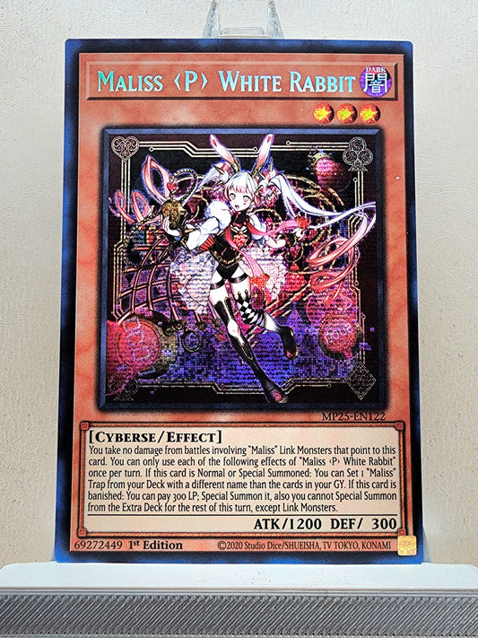 Yugioh! 1x Maliss <P> White Rabbit (MP25 - Prismatic Secret Rare) 1st Edition