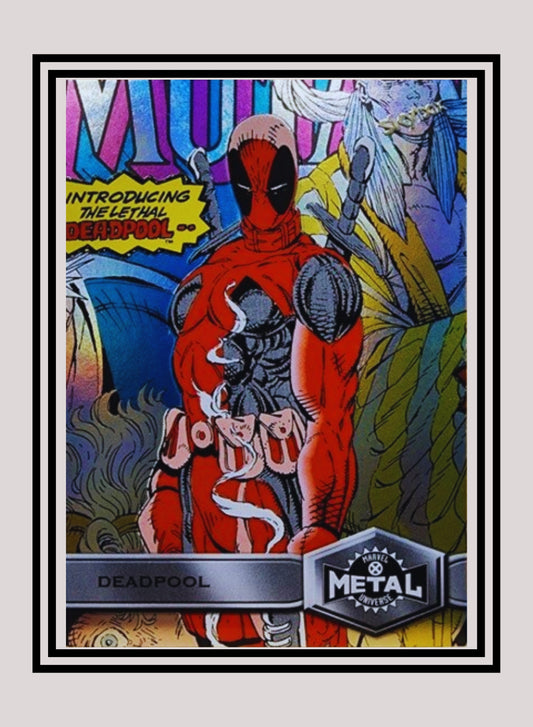 Marvel! 1x Deadpool - Base High Series (#123 - 2021 Upper Deck X-Men Metal Universe)