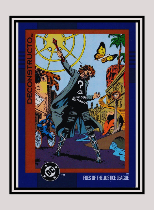 DC! 1x Deconstructo - Base (#123 - 1993 Skybox DC Cosmic Teams)