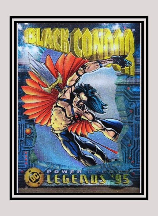 DC! 1x Black Condor - Power Chrome (#123 - 1995 SkyBox DC Power Chrome Legends)