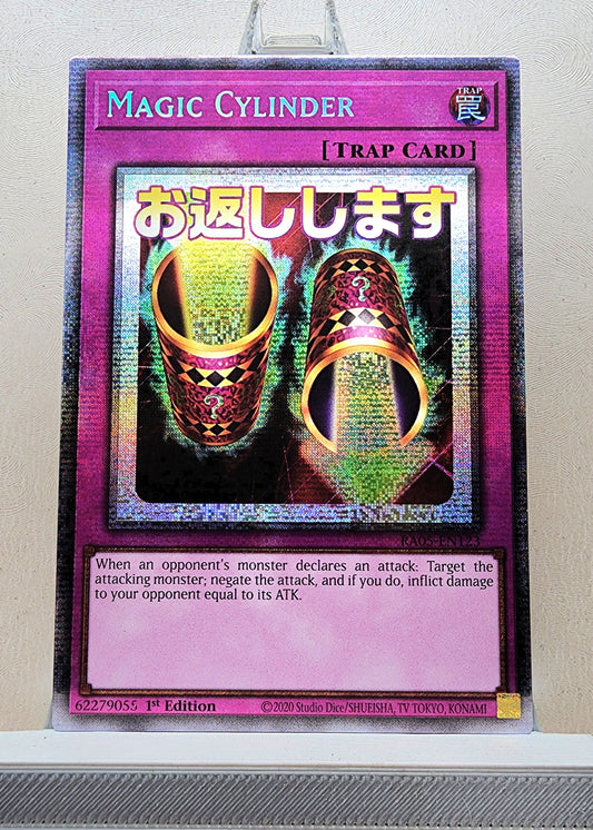 Yugioh! 1x Magic Cylinder Stamp Artwork (RA05 - Starlight Rare) 1st Edition